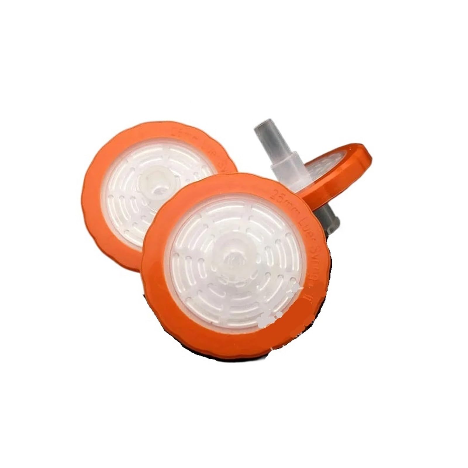 Spritzenvorsatzfilter 100 Stück/Packung Labor-Mikroporen-Einweg-Spritzenfilter mit hydrophober PTFE-Filtermembran, Außendurchmesser 13 mm und Außendurchmesser 25 mm(25mm 2.0um)