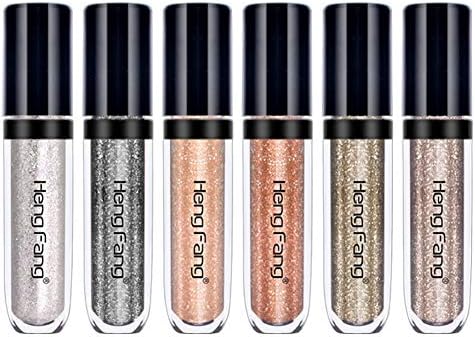 Lucoss liquid Eyeshadow,Liquid Glitter Eyeshadow Shimmer Metallic Eyeshadow Liquid Long Lasting Effect Waterproof Shiny Eyeshadow pencil Eye Makeup