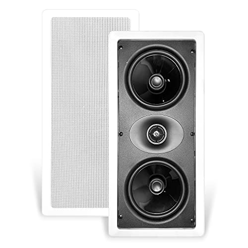 CT Sounds Bio 5.25” LCR Weatherproof in-Wall Surround Sound Speakers (Single) - Home Stereo, Theater, Kitchen, Outdoor in-Wall Speakers