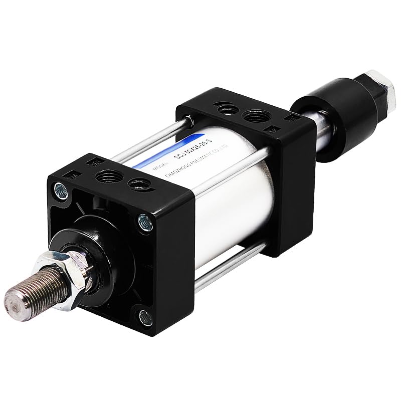 Cylindre pneumatique SCJ80 80X100-100 course réglable sans piston magnétique