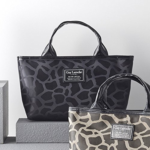[セットアップ] Guy Laroche ギラロッシュ 総柄 レーヨン 100% ジャケット パンツ 38 ブラック レディース GeeRA（ジーラ） セレモニースーツ セットアップ 卒業式 「ジャケット+