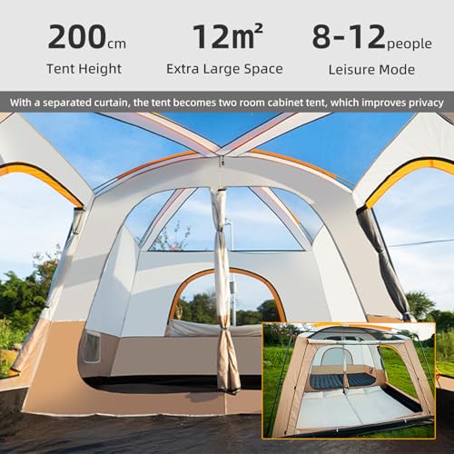 Carpa de camping Ejoyous para 2 personas miniatura 3