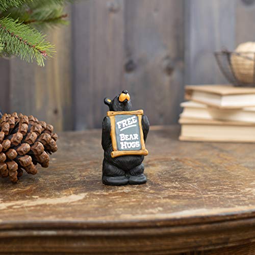 Demdaco Free Bear Hugs Black Bear 4.5 X 2.5 Hand-Cast Resin Figurine Sculpture #TOP6