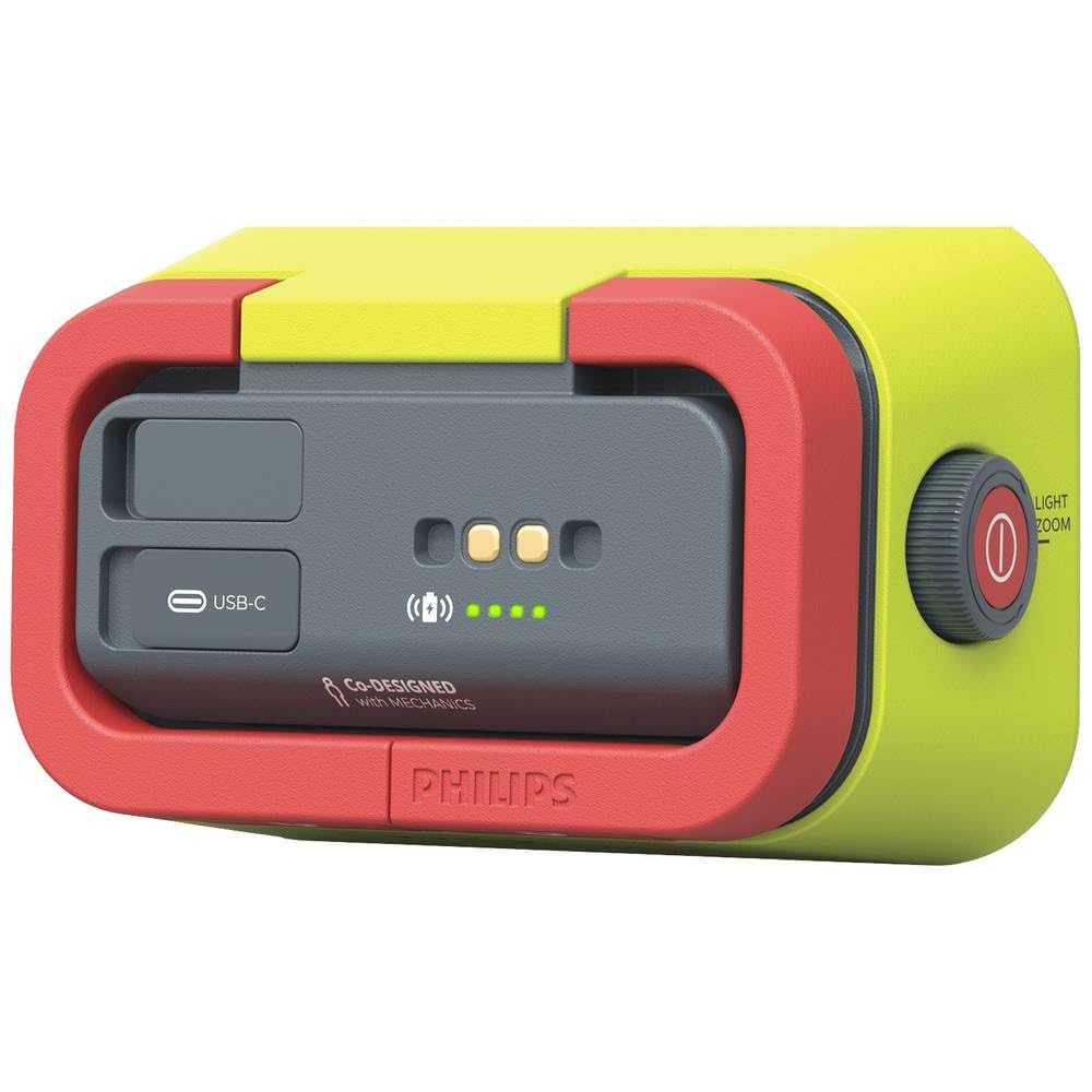 Philips LED Work Light Xperion 6000 Flood Mini, Rechargeable LED floodlight with zoomable and dimmable Light, 500lm