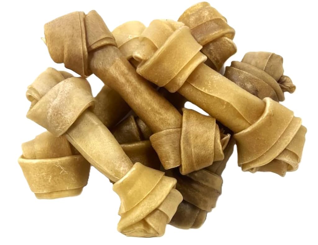 Maltbys' Stores 40x Small Knotted Rawhide Bones (approx. 4") Dog Treat Chews