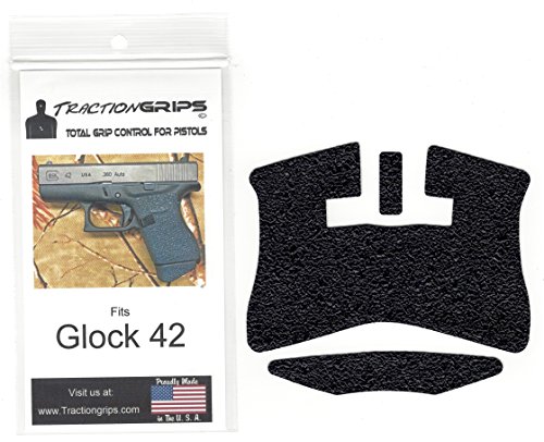 Tractiongrips Rubber Grip Tape Overlay for Glock 42 Pistols