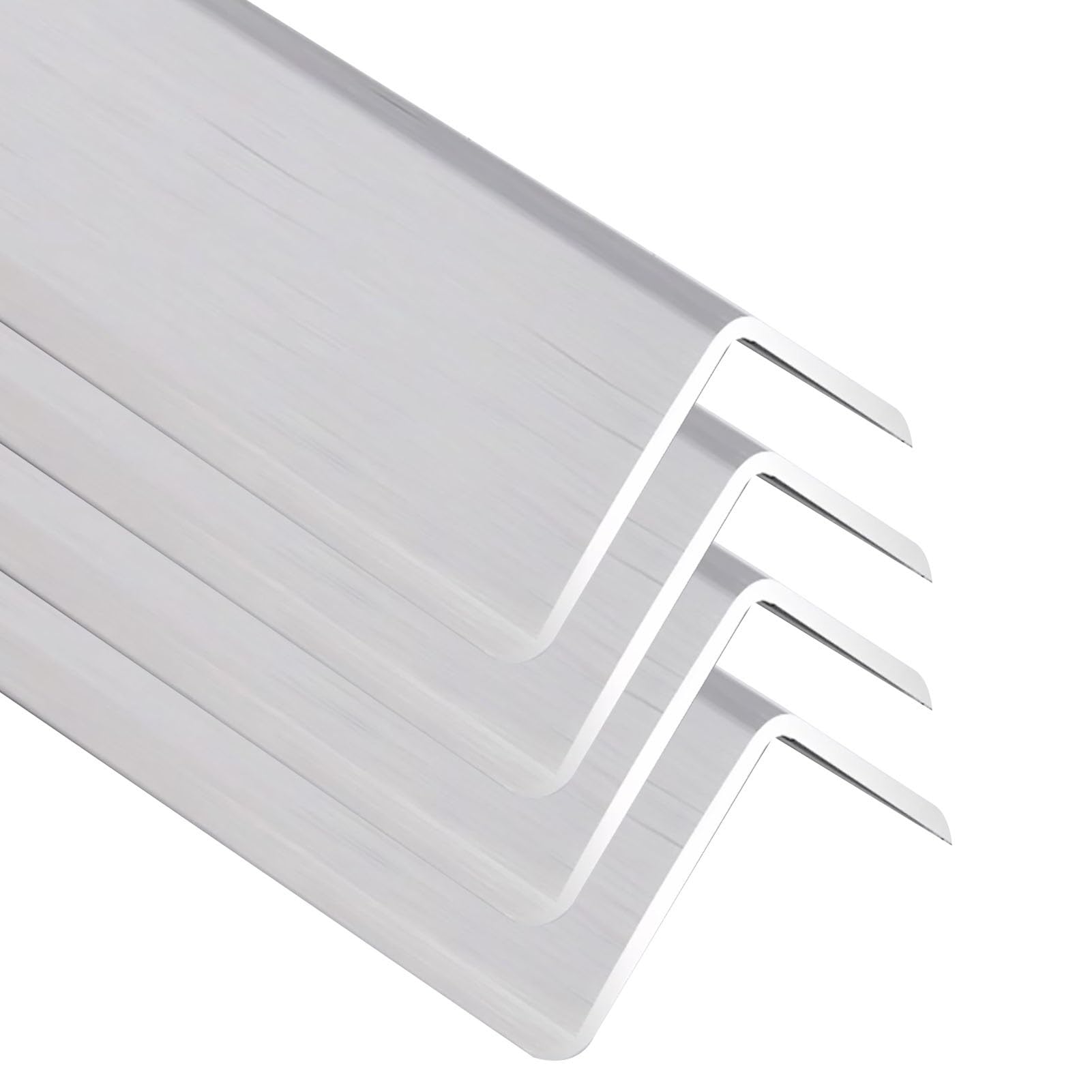 Protectores de esquina de pared de aluminio, 3 cm, extra anchos, protectores de esquina y bordes de jardín de infantes, 4 piezas de longitud de 110 cm