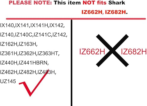 Miniatura 2 de Dttery 4 filtros de espuma y fieltro de repuesto para Shark IX140 IX141 IZ140 IZ162H IZ163H IZ362H IZ363HT IZ440H IZ462H IZ483H Rocket Pet Pro