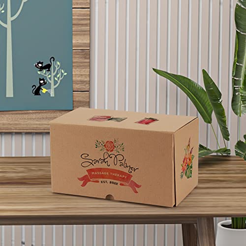 Image of RLAVBL 11x6x6 Inches Shipping Boxes Set of 20, Brown Small Corrugated Cardboard Box, Mailer Boxes for Packing Small Business