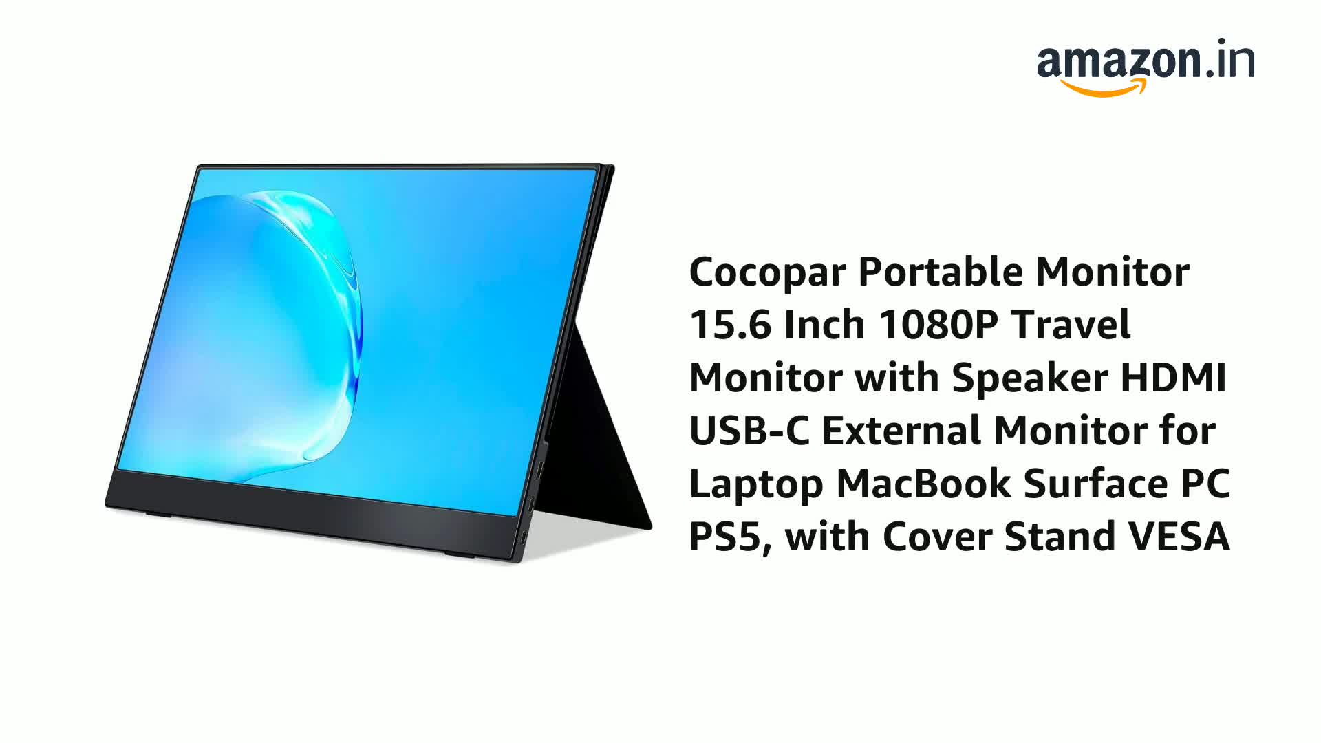 cocopar Portable Monitor 15.6インチ Amazon.com: cocopar Portable Monitor 15.6-inch FHD 1080p FHD