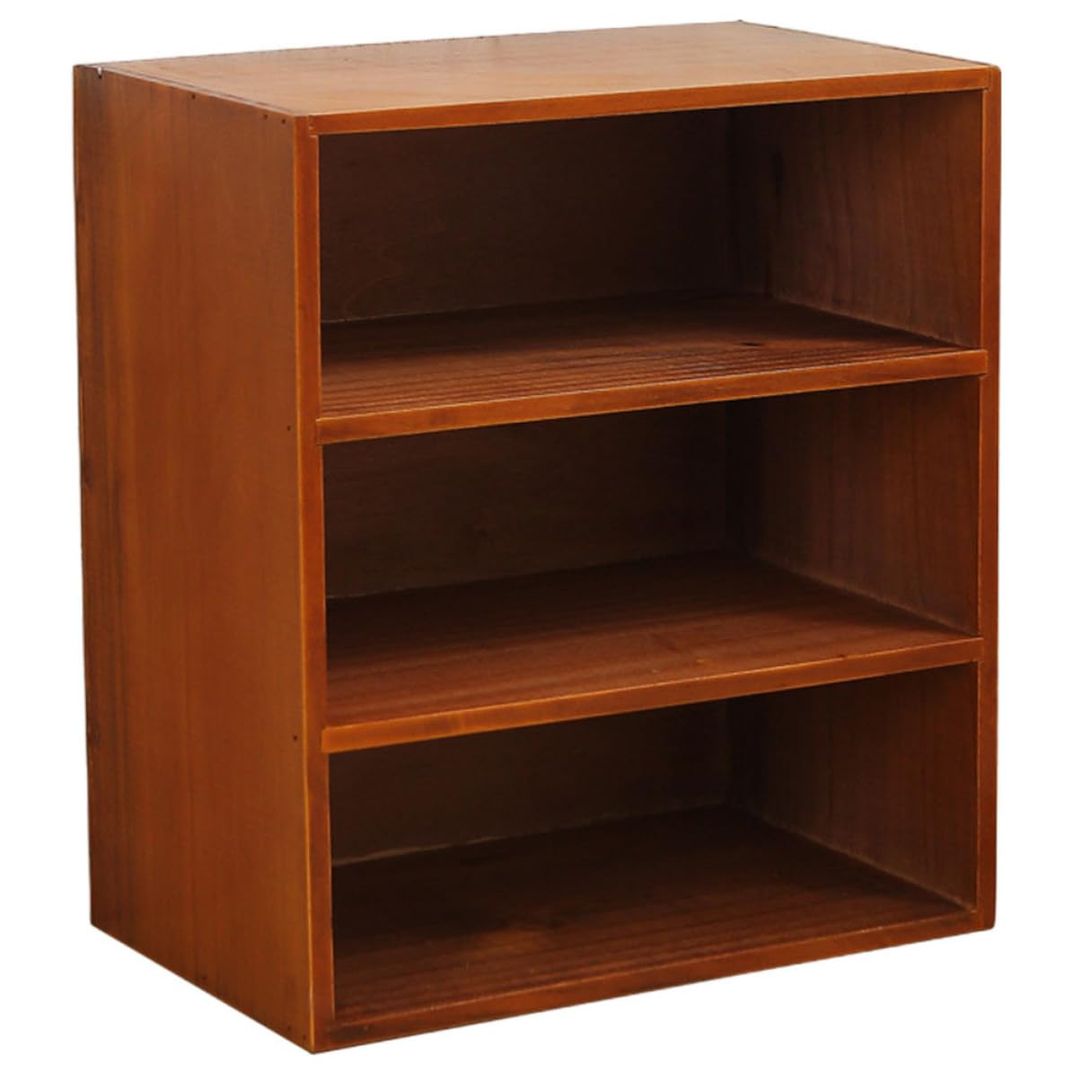 ORFOFE Scaffale per Libri da Scrivania a Tre Livelli in Legno Argento