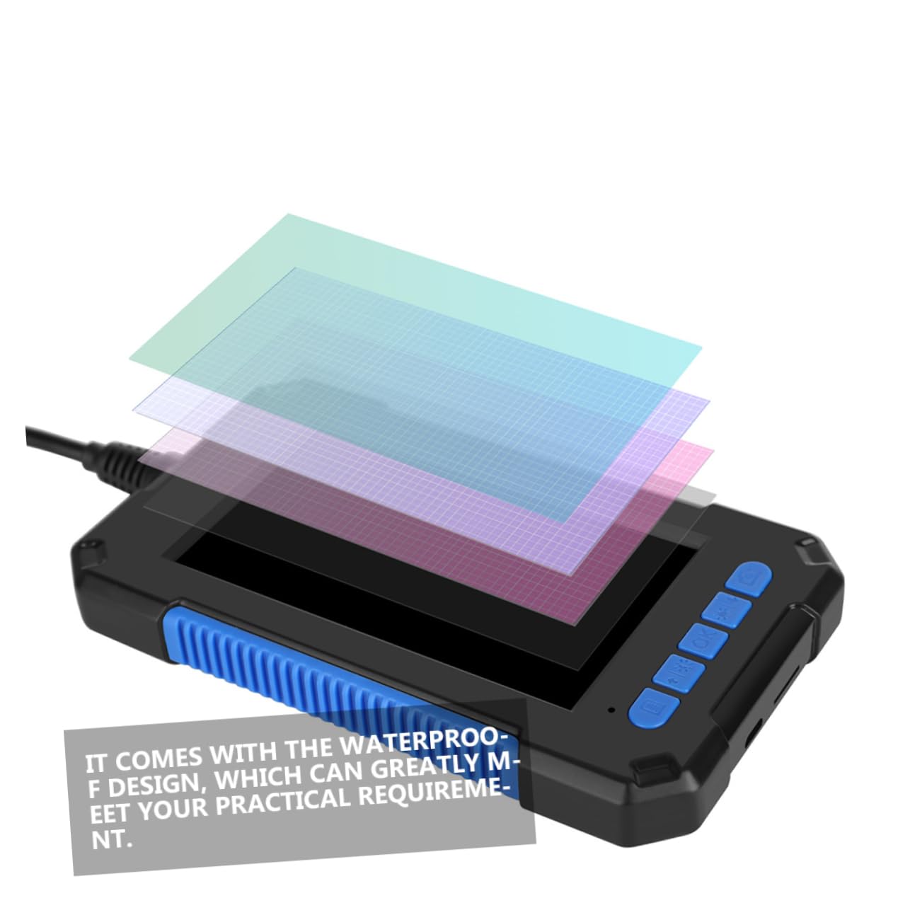 Multipurpose Borescope Display Led Light Battery for Duct Inspection Sewer Camera Automotive Industrial Use