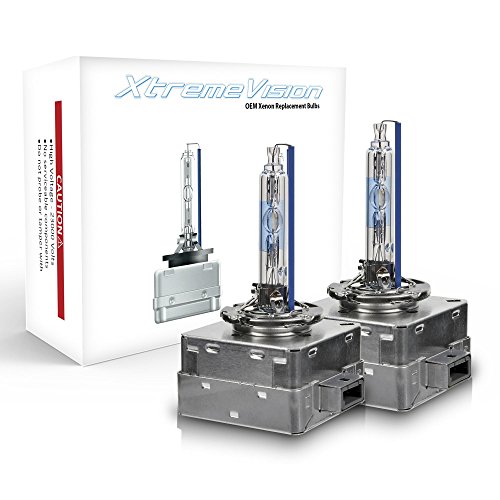 Image of XtremeVision AC HID Xenon Replacement Bulbs - D1S / D1R / D1C - 4300K Daylight (1 Pair) (Metal Base)