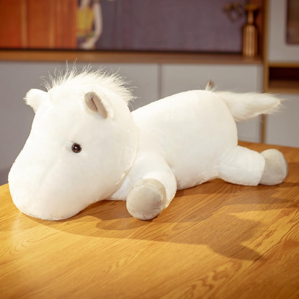 Amazon｜ぬいぐるみ 馬 白馬 かわいい ふわふわ 可愛い アニマル