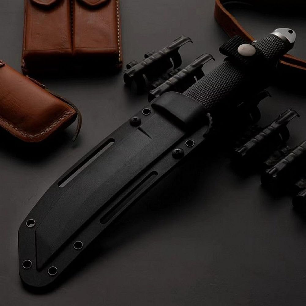 Generico TEERMA TR1 Forgiatura integrata fixed blade Coltello multiuso, Utilizzato principalmente per campeggio, caccia, pesca, esplorazione della giungla, escursionismo