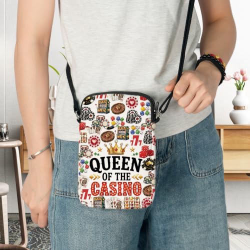 Image of G2TUP Casino Gambling Crossbody Bag Casino Lover Gift Casino Stash Shoulder Bag Casino Game Merch