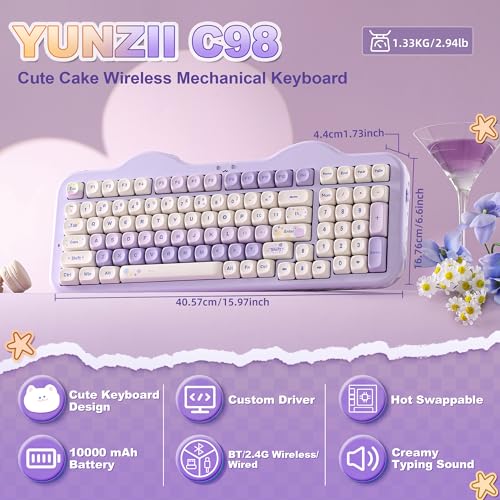 Mechanical Keyboard Wireless Hot-Swappable