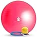 Active Winner バランスボール 65/55cm アンチバースト 分厚い 滑り止め加工 フットポンプ付 ヨガ ピラティス 筋トレ ストレッチ オフィスチェア