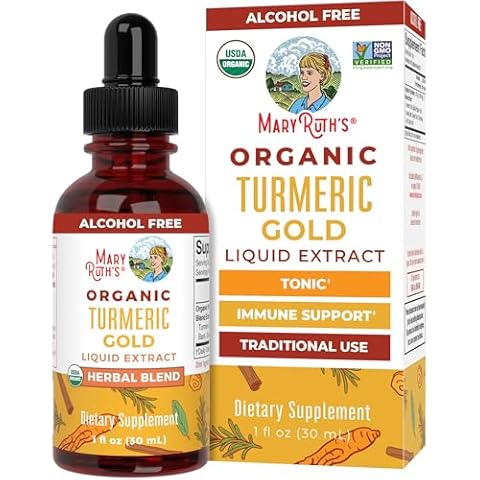MaryRuth's USDA Organic Turmeric Gold Liquid Drops Cover