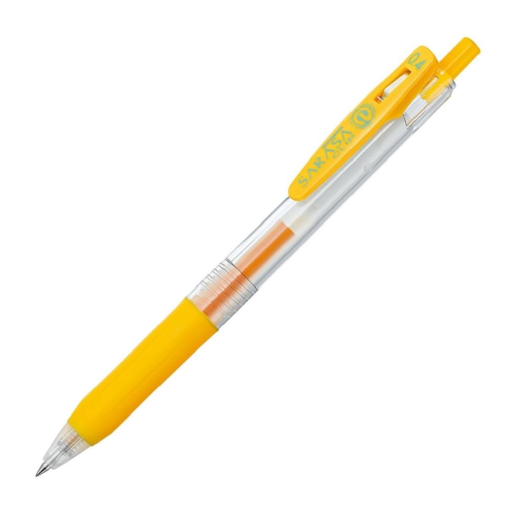 Amazon | ゼブラ ジェルボールペン サラサクリップ 0.4 黄 10本