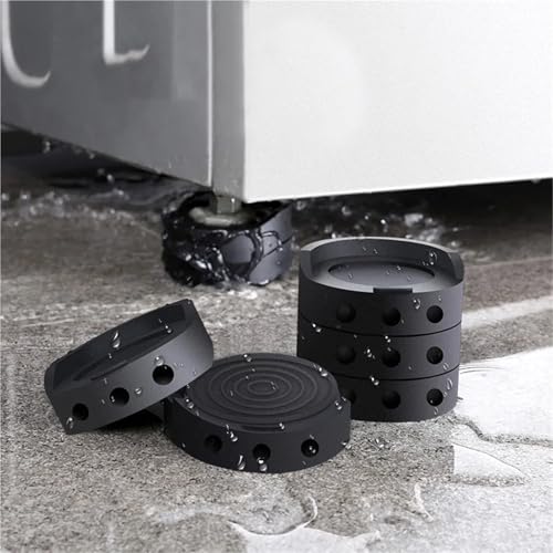 Anti-Vibrations-Waschmaschinenfüße, rutschfeste Gummimatten für Waschmaschinen, Kühlschränke und Möbel, stoßfest, 4 Stück
