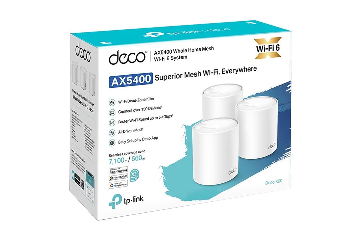 Tp-Link Deco X60 Router Wi-Fi Mesh, Biały, 3 sztuki