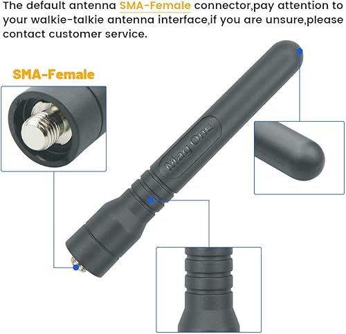 Miniatura 6 de Paquete de 2 antenas PMAE4020AR PMAE4020 para radios BPR40 Mag One UHF 400-470 MHz 3.7 in3.74 pulgadas