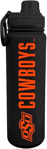 Miniatura 30 de Campus Colors Botella de Agua de Acero Inoxidable NCAA - Tapa de Rosca - 24 oz - Clip de Transporte - Mantiene tus Bebidas Calientes o Frías durante