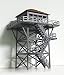 Outland Models Railway Scenery Watchtower / Lookout Tower (Grey) HO Scale 1:87