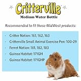MidWest Homes for Pets Butelka na wodę dla średnich zwierząt | idealna dla chomików, myszy, świnek morskich i królików, średnia butelka na wodę | świnka morska 290 ml