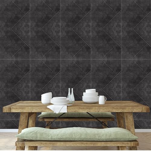 Image of Kayra Decor 3D Self Adhesive Wall Panel Nexa Gray TP 106 Design Pack of 40 Covers 107.80 Sq. Ft.TP106