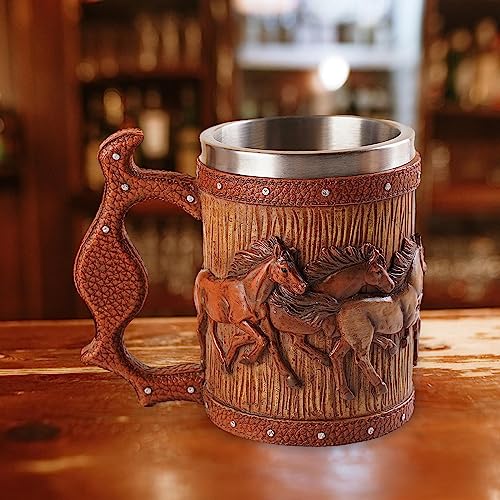 ＫＬＫＣＭＳ Barril Caneca de em forma de balde Resina à mão com alça Copos de chá vintage Caneca para beb