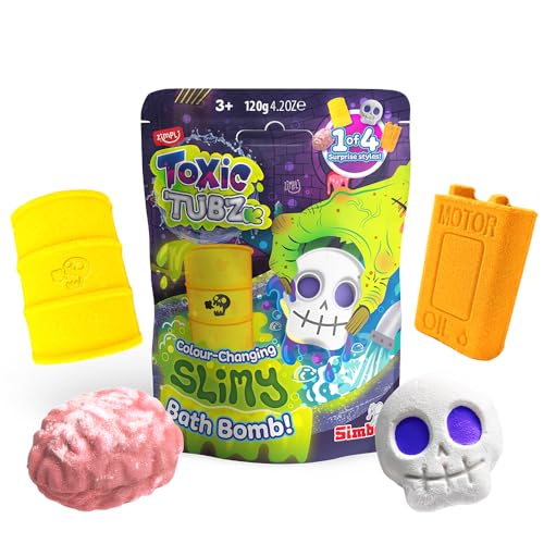 Bomba de baño viscosa infantil y juguete sensorial sorpresa ZIMPLI Toxic Tubz
