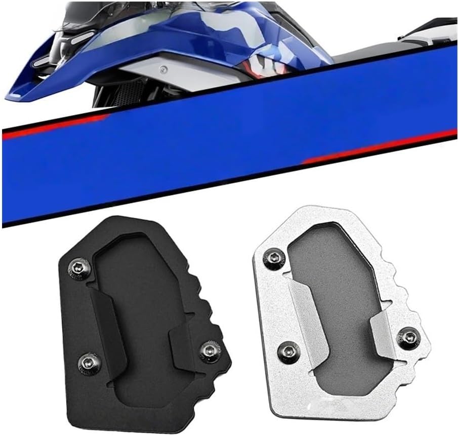 For B&M&W R1300GS ADV Adventure GS1300 2023-2024. Foot Motorcycle Kickstand Side Stand Extension Pad Support Plate(For BLACK)