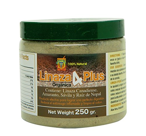 Linaza Premium. Calidad Naturista. Combate EstreÃ±imiento, Mala Digestion, Limpieza Del Colon. Formula unica con Linaza Premium, Raiz de Nopal, Amaranto y Savila. Elaborado en USA.