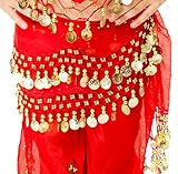 Turkish Emporium Bauchtanztuch für Kinder Münztuch orient party hip scarf tanz boho tribal