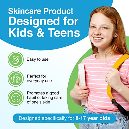 T-Blast Foaming Facial Cleanser, Gentle Face Wash With Tea Tree Oil, Acne Face Wash For Kids And Pre-Teens, Non-Drying Natural Face Cleanser For Oily And Acne-Prone Skin, 150 Ml - Kidskin #TOP3