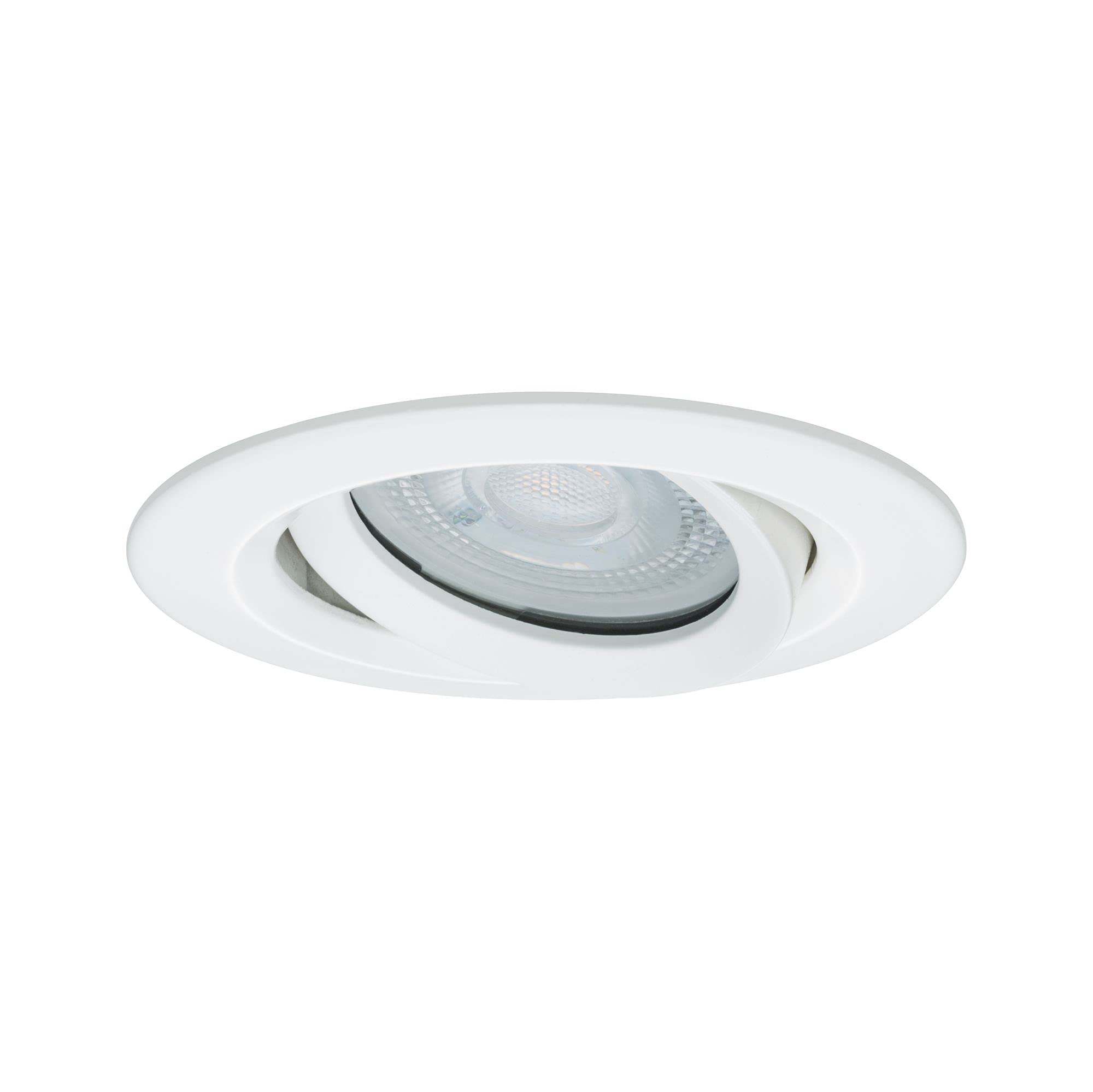 Paulmann 92898 Led Nova Faretto da Incasso Rotondo, Ip65, 7 W, Set Completo di 3 Faretti da Incasso con Lampadina Gu10 Bianca Orientabile, In Alluminio Opaco, 7 W