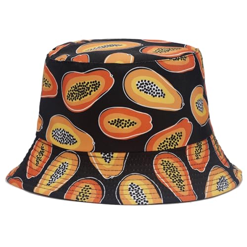 Image of Reversible Bucket Hat for Women Summer Travel Fisherman Cap, Girls Cute Double Side Wear Bucket Cap