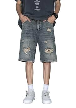 パンツ COMFORTABLE REASON Denim Baggy Shorts Men's Baggy Jeans Shorts Regular Fit Summer Denim Short