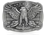 Belt Buckles Men Western Cowboy - Eagle Belt Buckle Confederate Belt Buckle Western Belt Buckles for Men American Flag Belt Buckle Women Mens Belt Buckle Silver Belt Buckle Cowboy Belt Buckle for Men