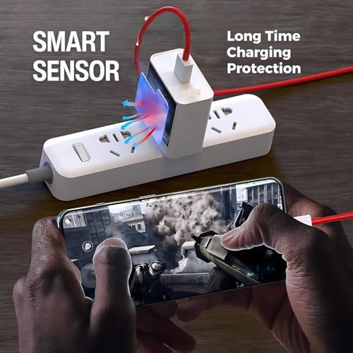 Image of Oneplus 65W Original SuperVOOC Single Port Charger with Type C 1M Cable Compatible with Oneplus 13,13R,12,12R,Nord N30,9R,8Pro - Fast (SuperVOOC 65W)