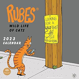 2023 Rubes Monthly Wall Calendar by Bright Day, 12 x 12 Inch, Humor Jokes Laughs Funny Novelty Comic Strip (Cats)