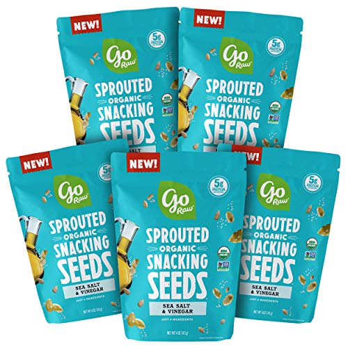 Go Raw Pumpkin & Sunflower Seed Snack Mix, Sea Salt and Vinegar, 4