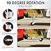 YOMILINK 1500 lbs Trailer Jack with Dual Wheel, Heavy Duty Swivel Boat Jack, 12