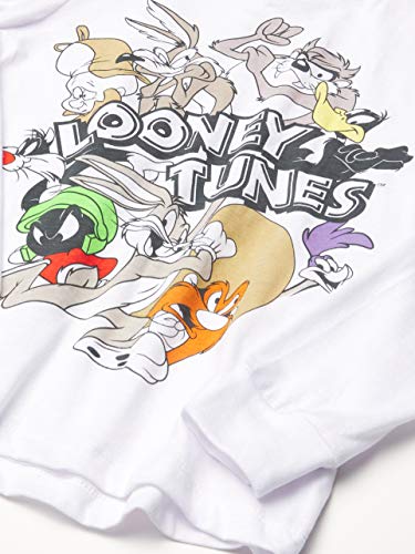 Looney Tunes Retro 2-Piece Short Tee & Long Sleeve T-Shirt Bundle Set-Bugs Bunny, Marvin, Taz-Boys Sizes 4-202