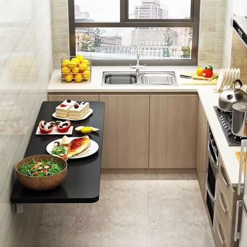 Table pliante murale design flottant bureau gain de place buanderie - 2