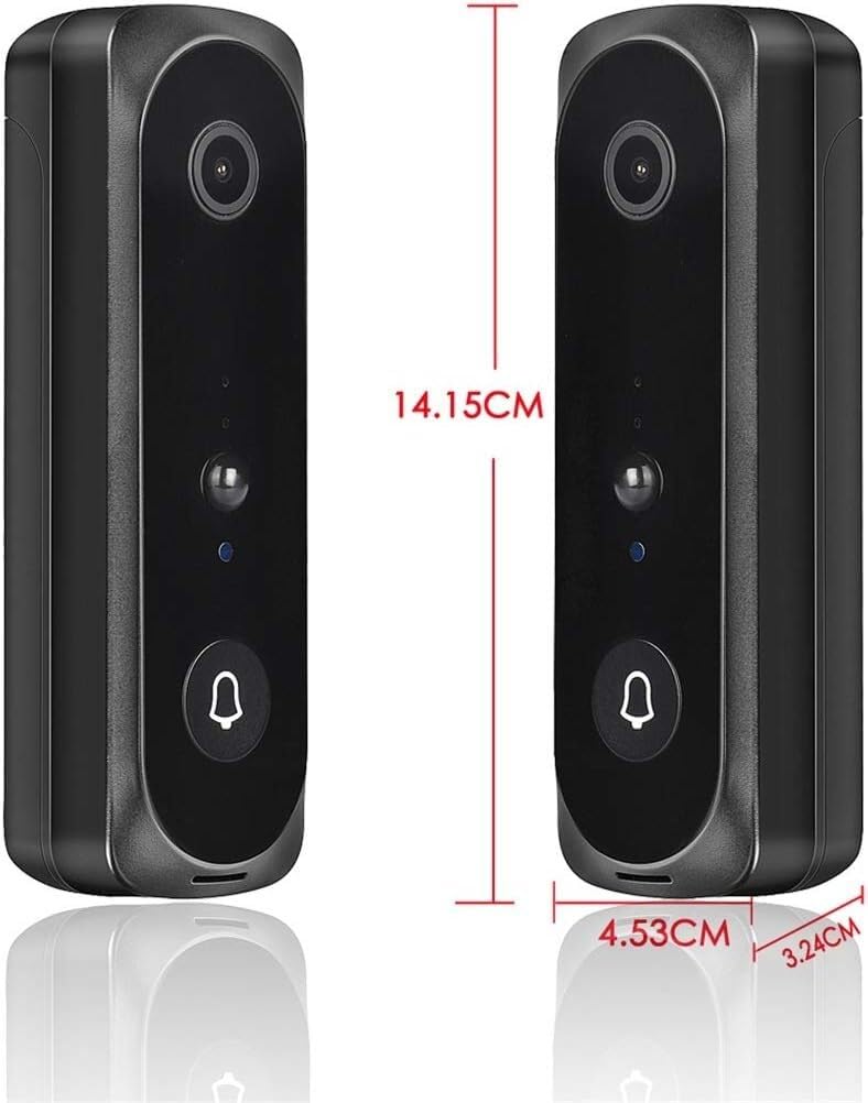 Dzwonek do drzwi, aplikacja 2MP Inteligentna kamera wideodomofonowa WiFi Domofon wizualny z dzwonkiem IP Bezprzewodowa kamera bezpieczeństwa w domu