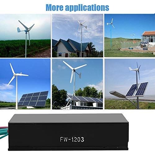 EBTOOLS Charge Controller 12/24 V 600 W, Wind Charge Regulator with Auto Function and Brake Manual for Wind Turbine Generator, Waterproof 24V