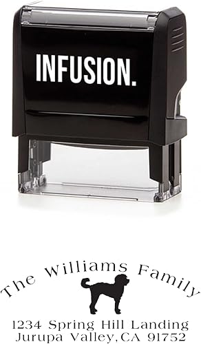 Vista 30 de Infusion Sello de goma personalizado para raza de perro (perro toro francés)